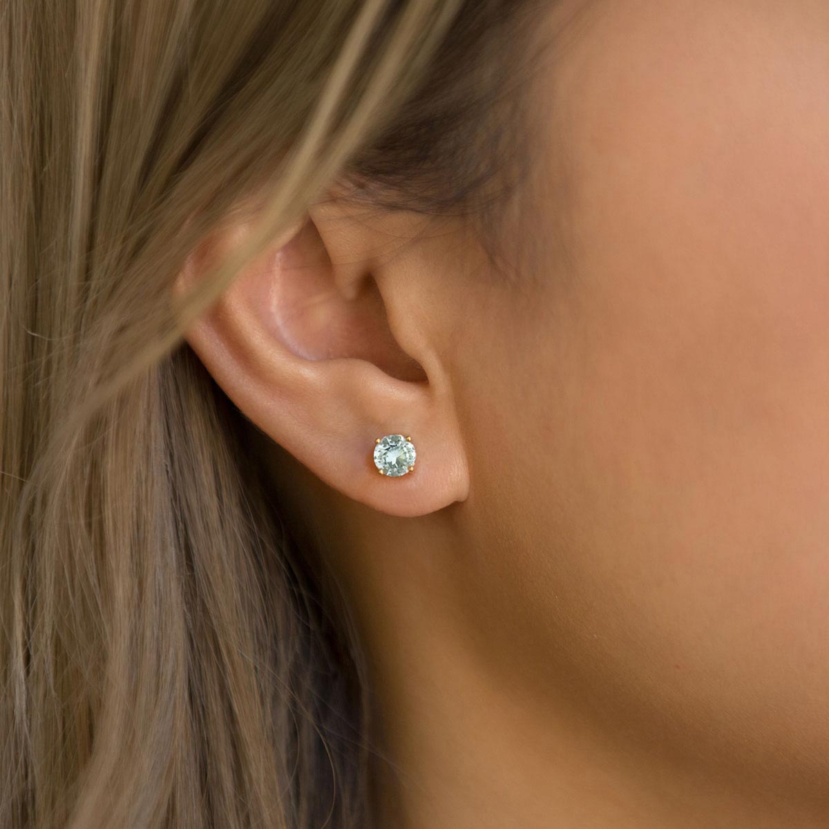 Only 45.00 usd for Birthstone Studs Aquamarine Online at the Shop